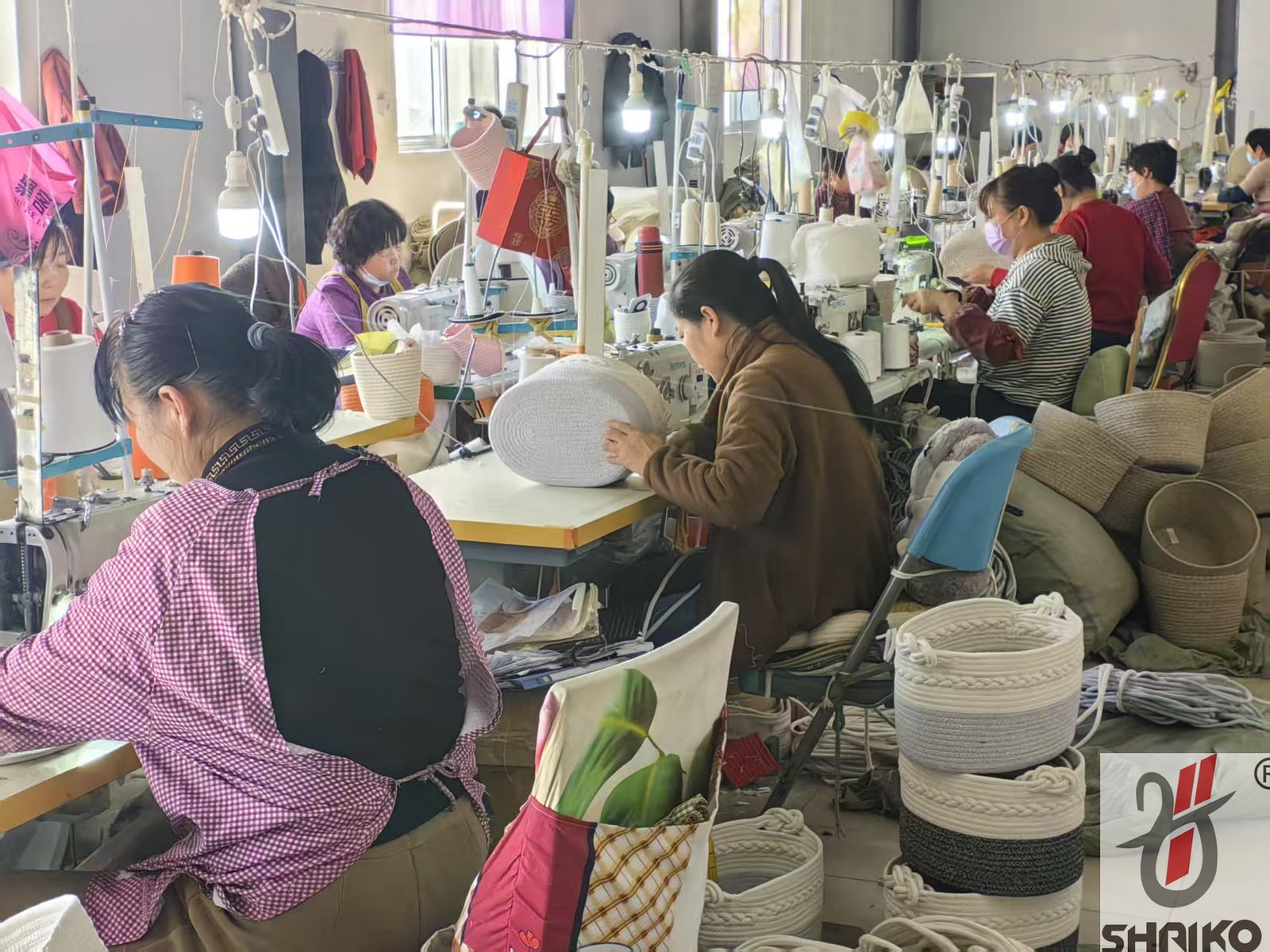 China Cotton Rope Basket Suppliers and Manufacturers Production Line production