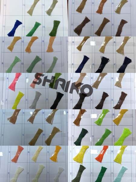 Various color cards for customization of cotton rope baskets