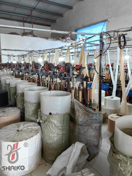 Cotton Rope weaving workshop with machines and materials