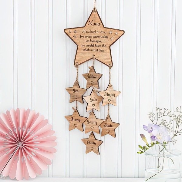Laser Engraved Wooden Wall Hanging