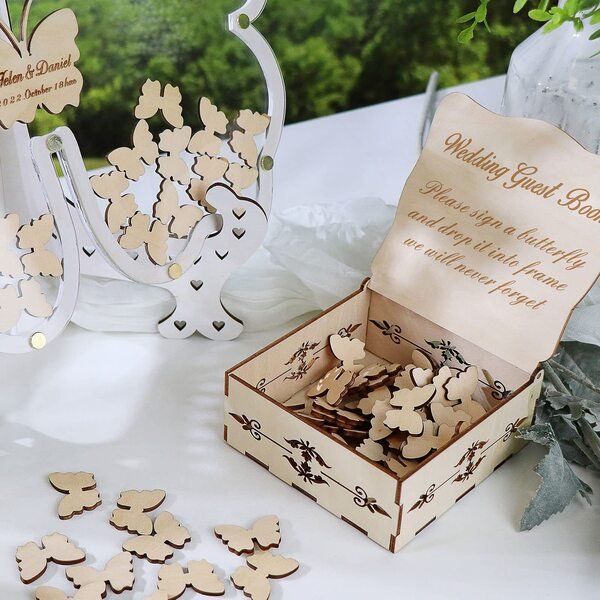 laser-engraved wooden boxes